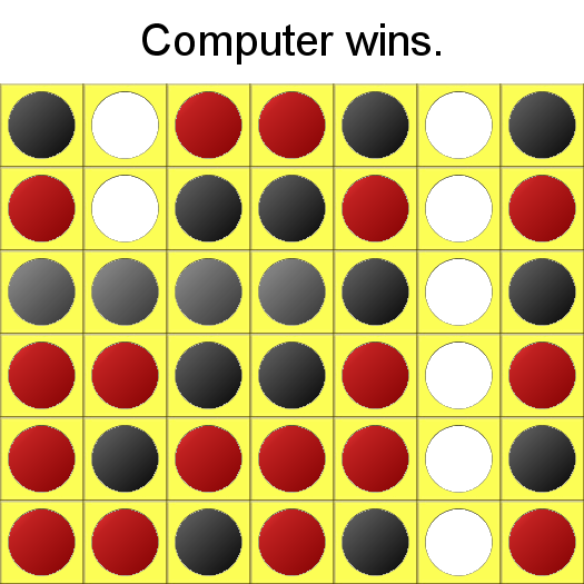 Connect Four Java applet